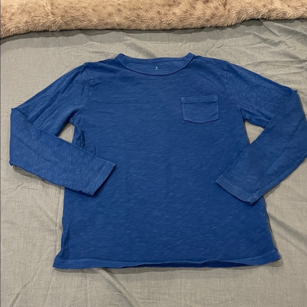 Crewcuts blue long sleeve t size M(8-9) - Picture 2 of 7